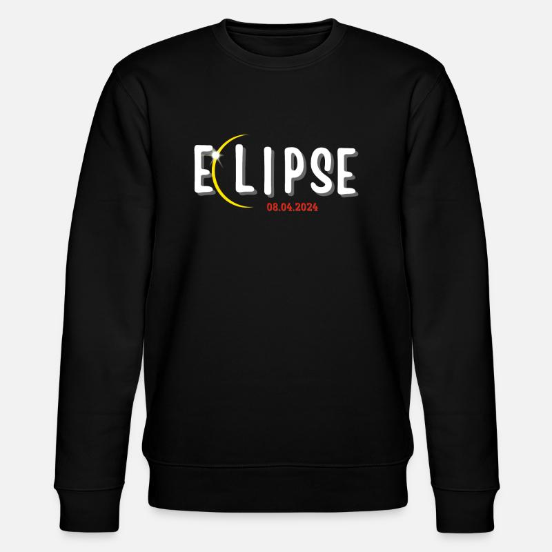 ECLIPSE 2024, AMATEURS D’ASTRONOMIE - Sweat bio CHANGER Stanley/Stella Unisexe - noir