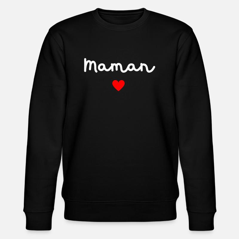 Maman cœur - Sweat bio CHANGER Stanley/Stella Unisexe - noir