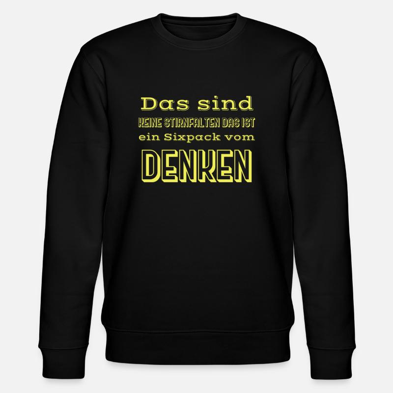 Funny Sayings Sixpack - Stanley/Stella CHANGER Unisex Organic Sweatshirt - black
