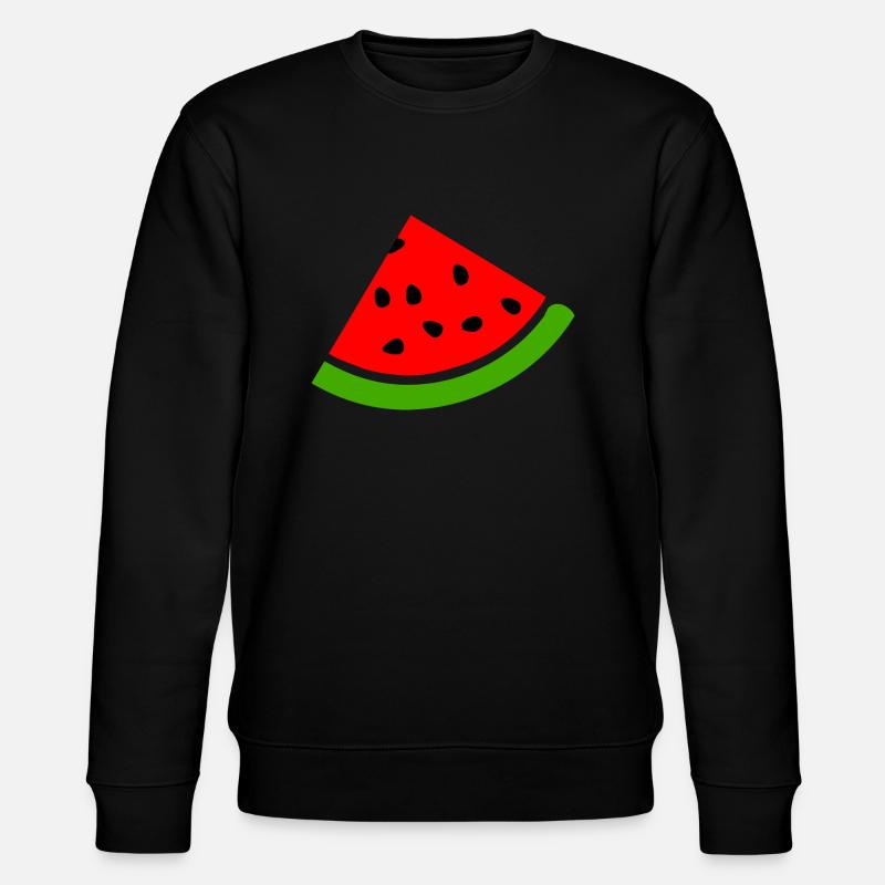 Wassermelone Melone - Stanley/Stella Unisex Bio-Sweatshirt CHANGER  - Schwarz