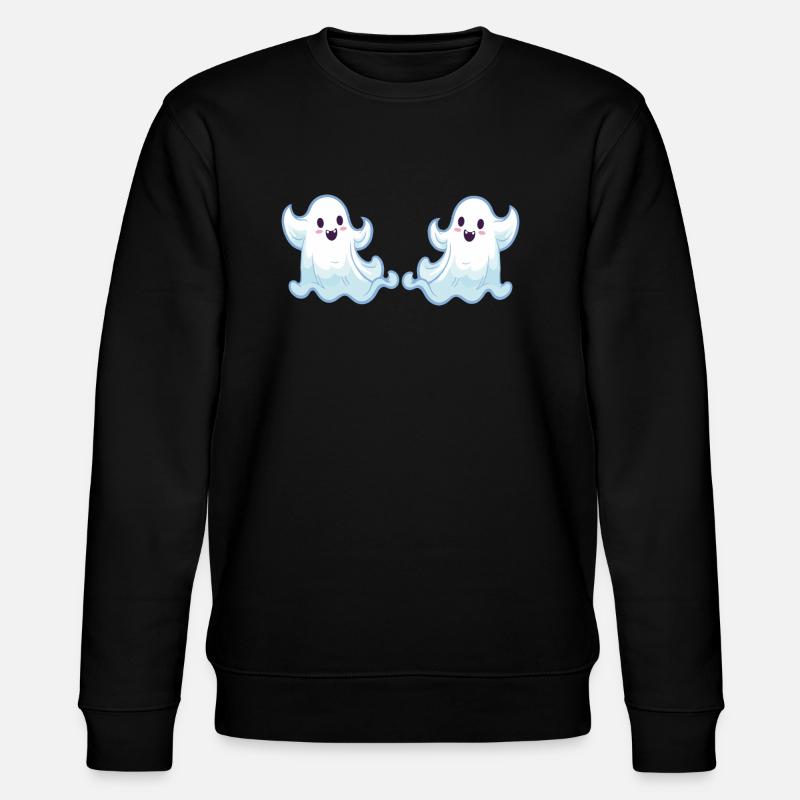 geist ghost cartoon 2 - Stanley/Stella Unisex Bio-Sweatshirt CHANGER  - Schwarz