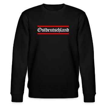 Ostdeutschland DDR Ossi Osten - Stanley/Stella Unisex Bio-Sweatshirt CHANGER  - Schwarz - Vorne - Nik (191cm) & Marisol (170cm)