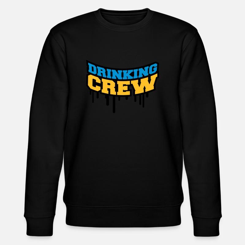 Drinking Crew Graffiti - Stanley/Stella Unisex Bio-Sweatshirt CHANGER  - Schwarz