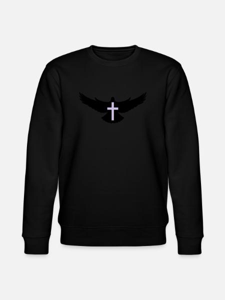 taube_heiliger_geist2 - Stanley/Stella Unisex Bio-Sweatshirt CHANGER - Schwarz