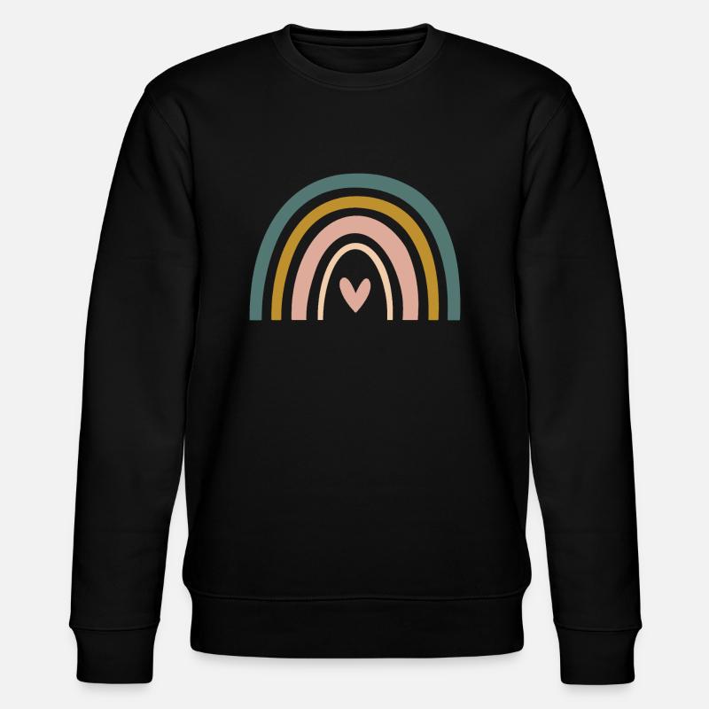 Rainbow design - Stanley/Stella CHANGER Unisex Organic Sweatshirt - black