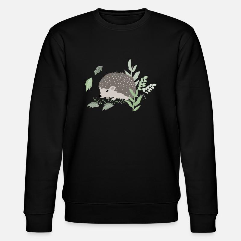 Cute hedgehog - Stanley/Stella CHANGER Unisex Organic Sweatshirt - black