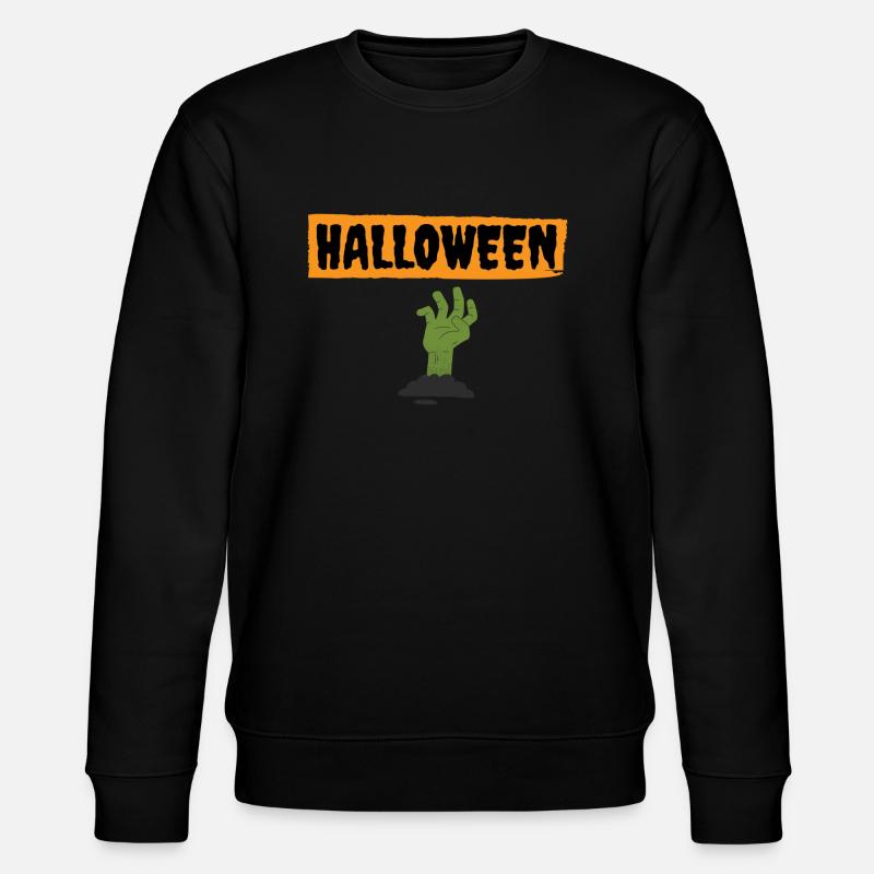 Halloween Haupt - Stanley/Stella Unisex Bio-Sweatshirt CHANGER  - Schwarz