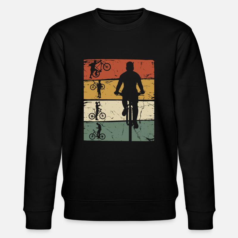 Fahrrad Vintage - Stanley/Stella Unisex Bio-Sweatshirt CHANGER  - Schwarz