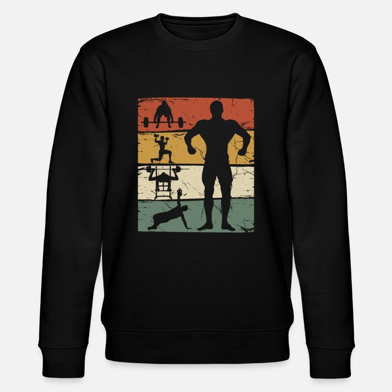 Training im Studio - Stanley/Stella Unisex Bio-Sweatshirt CHANGER  - Schwarz