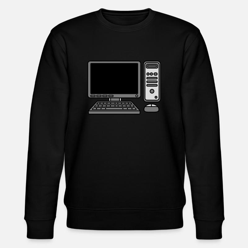 Computer Keyboard Mouse Screen - Stanley/Stella CHANGER Unisex Organic Sweatshirt - black