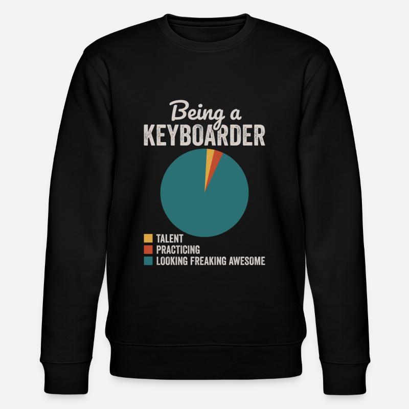 Als Keyboarder Musiker Keyboarder - Stanley/Stella Unisex Bio-Sweatshirt CHANGER  - Schwarz