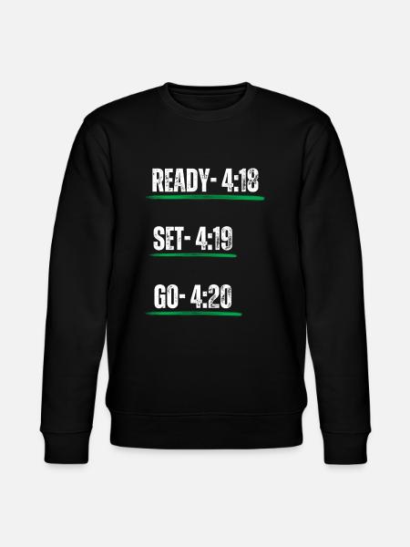 Cannabis 420 - Stanley/Stella CHANGER Unisex Organic Sweatshirt - black