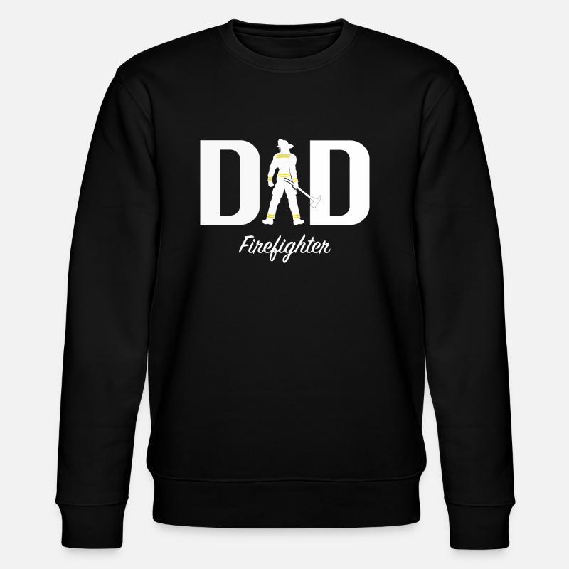 Papa pompier - Sweat bio CHANGER Stanley/Stella Unisexe - noir