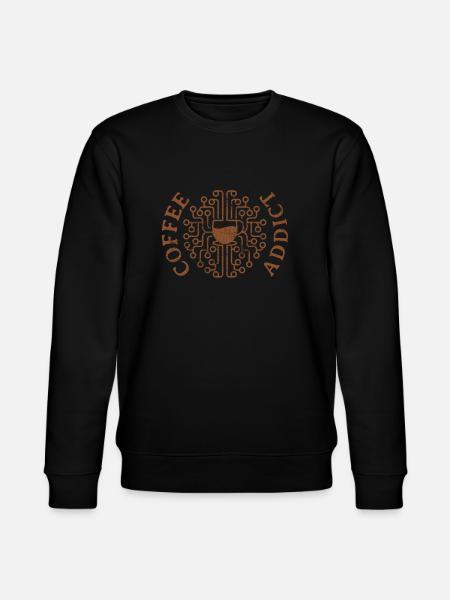 Coffee Addict - Stanley/Stella CHANGER Unisex Organic Sweatshirt - black