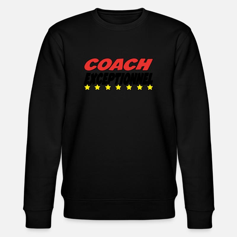 Outstanding COACH - Stanley/Stella CHANGER Unisex Organic Sweatshirt - black