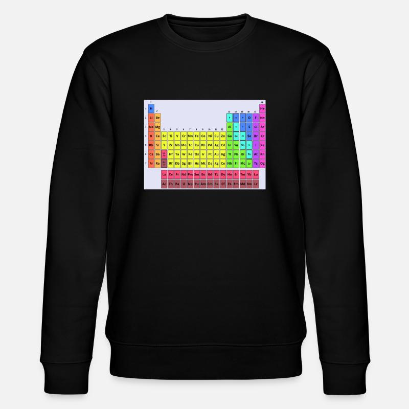 Periodic table - Stanley/Stella CHANGER Unisex Organic Sweatshirt - black