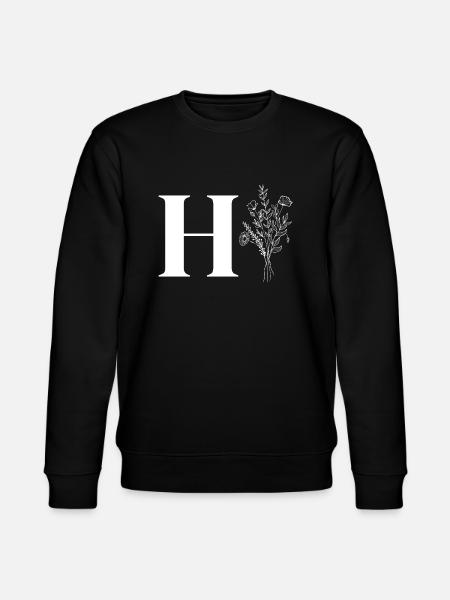 Minimalist flowers - Stanley/Stella CHANGER Unisex Organic Sweatshirt - black