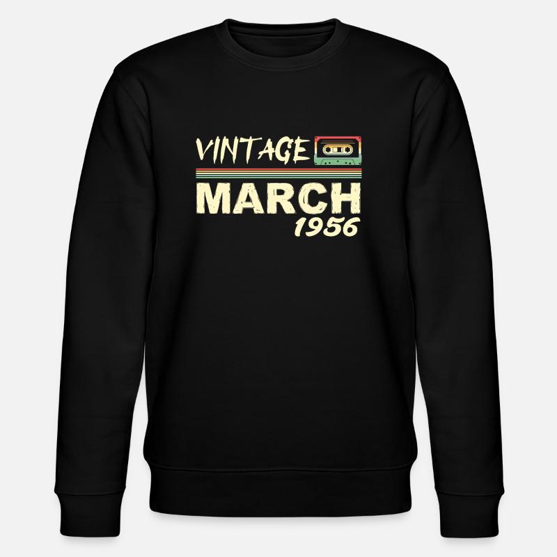 March 1956 - March 1956 - Stanley/Stella CHANGER Unisex Organic Sweatshirt - black