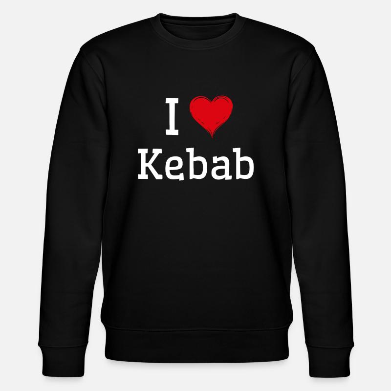 Ich liebe Kebab - Stanley/Stella Unisex Bio-Sweatshirt CHANGER  - Schwarz