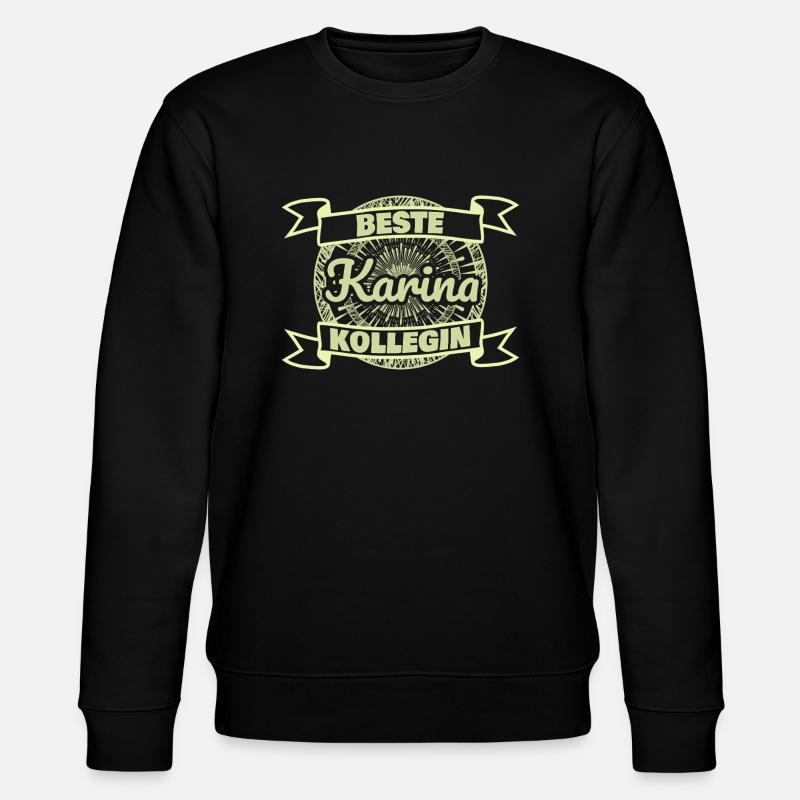 Arbeitskollegin Karina - Stanley/Stella Unisex Bio-Sweatshirt CHANGER  - Schwarz