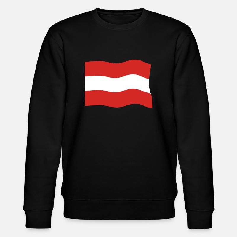Drapeau de l'Autriche - Sweat bio CHANGER Stanley/Stella Unisexe - noir