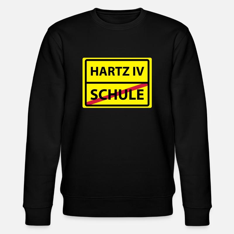 school hartz 4 - Stanley/Stella CHANGER Unisex Organic Sweatshirt - black