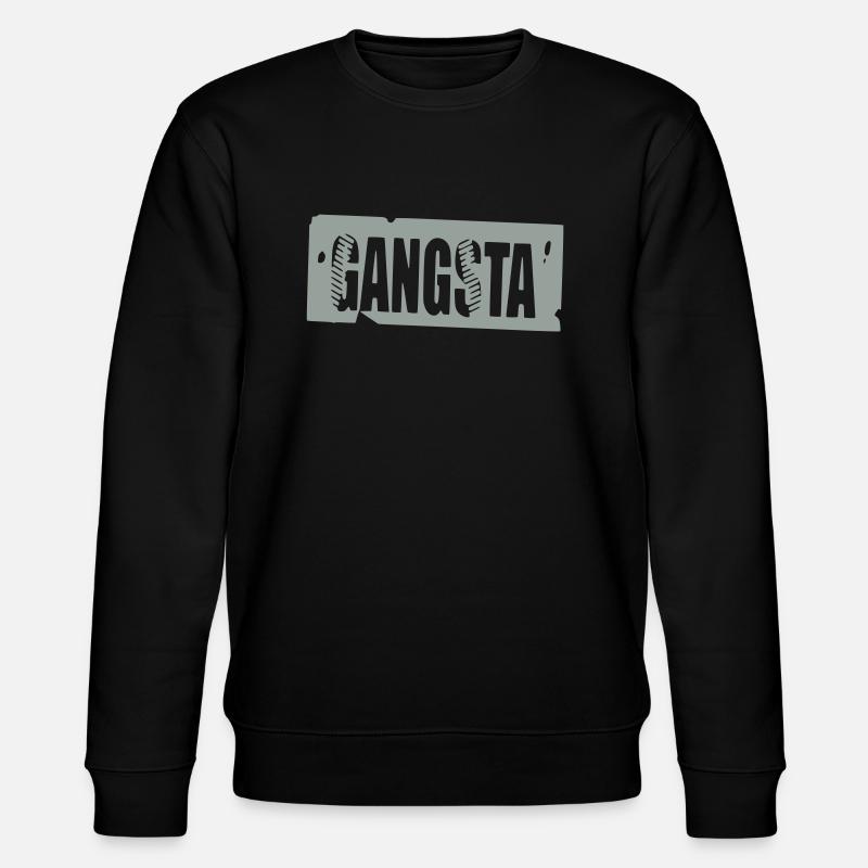 gangsta - Stanley/Stella Unisex Bio-Sweatshirt CHANGER  - Schwarz
