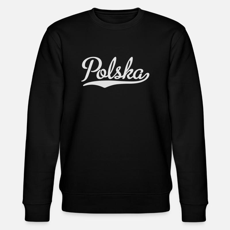 Polska - Stanley/Stella Unisex Bio-Sweatshirt CHANGER  - Schwarz