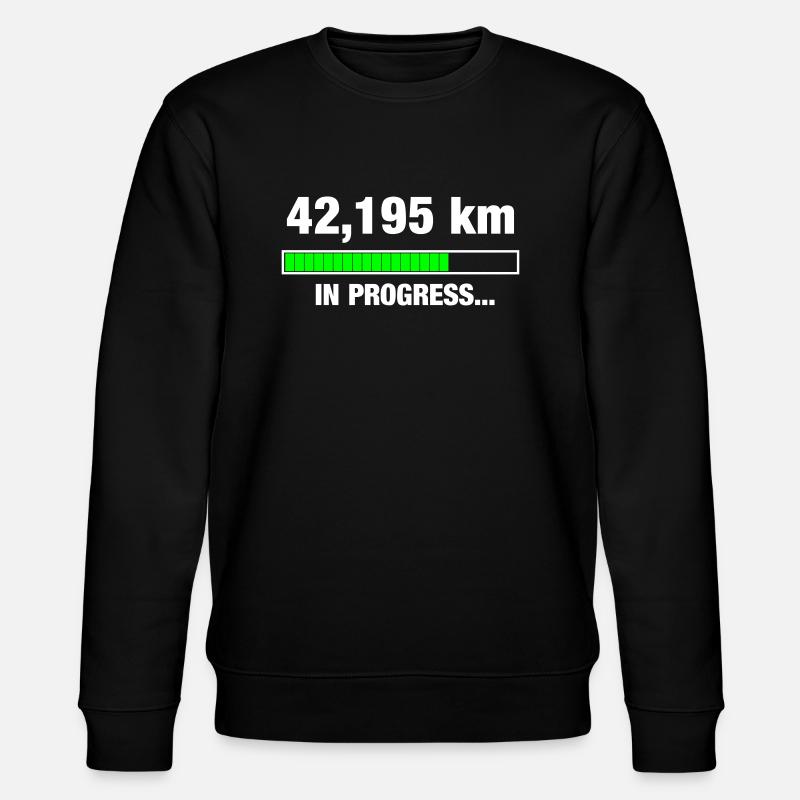 Marathon in Progress - Stanley/Stella Unisex Bio-Sweatshirt CHANGER  - Schwarz