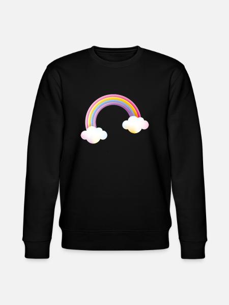 Smiley Rainbow - Stanley/Stella Unisex Bio-Sweatshirt CHANGER - Schwarz