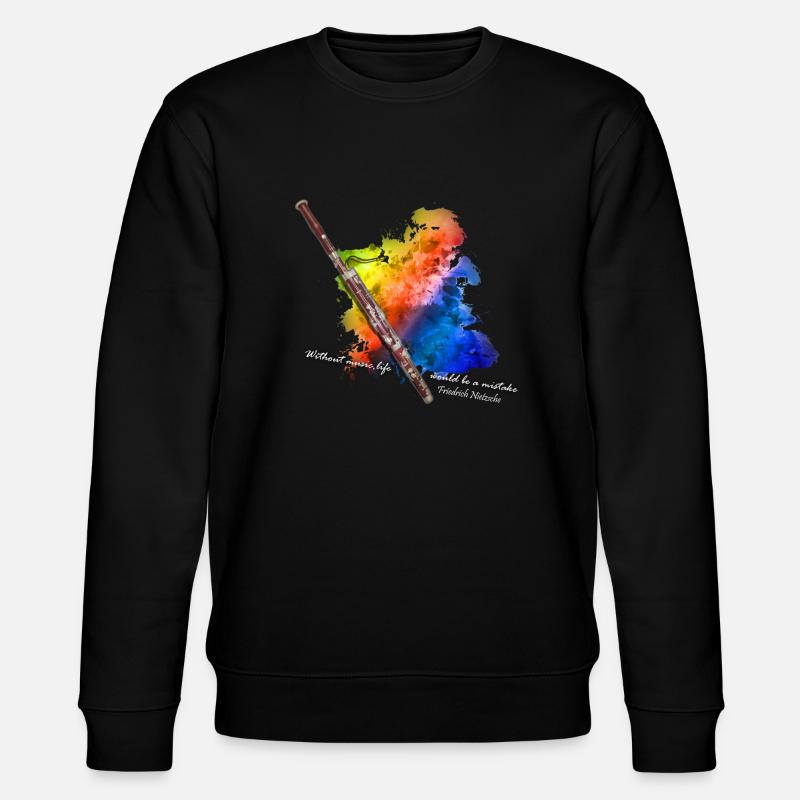 basson - Sweat bio CHANGER Stanley/Stella Unisexe - noir