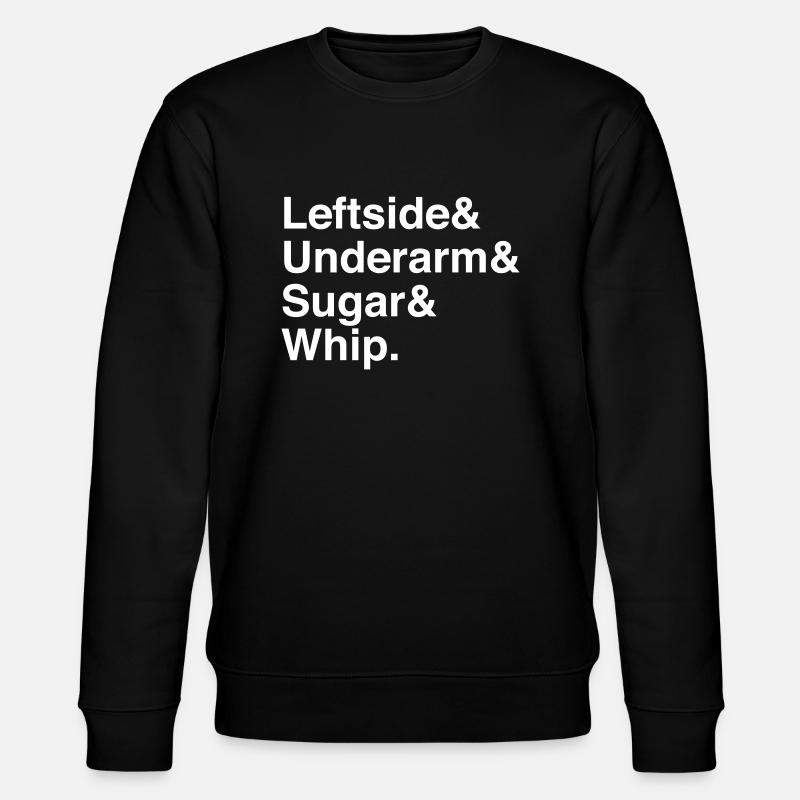 Leftside & Underarm & Sugar & Fouet. (Blanc) - Sweat bio CHANGER Stanley/Stella Unisexe - noir
