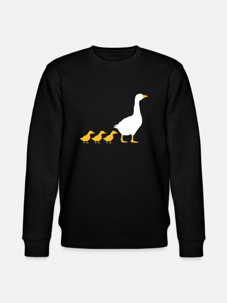 Family geese design - Stanley/Stella CHANGER Unisex Organic Sweatshirt - black