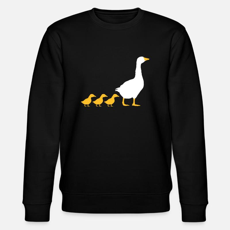 Conception d'oies de famille - Sweat bio CHANGER Stanley/Stella Unisexe - noir