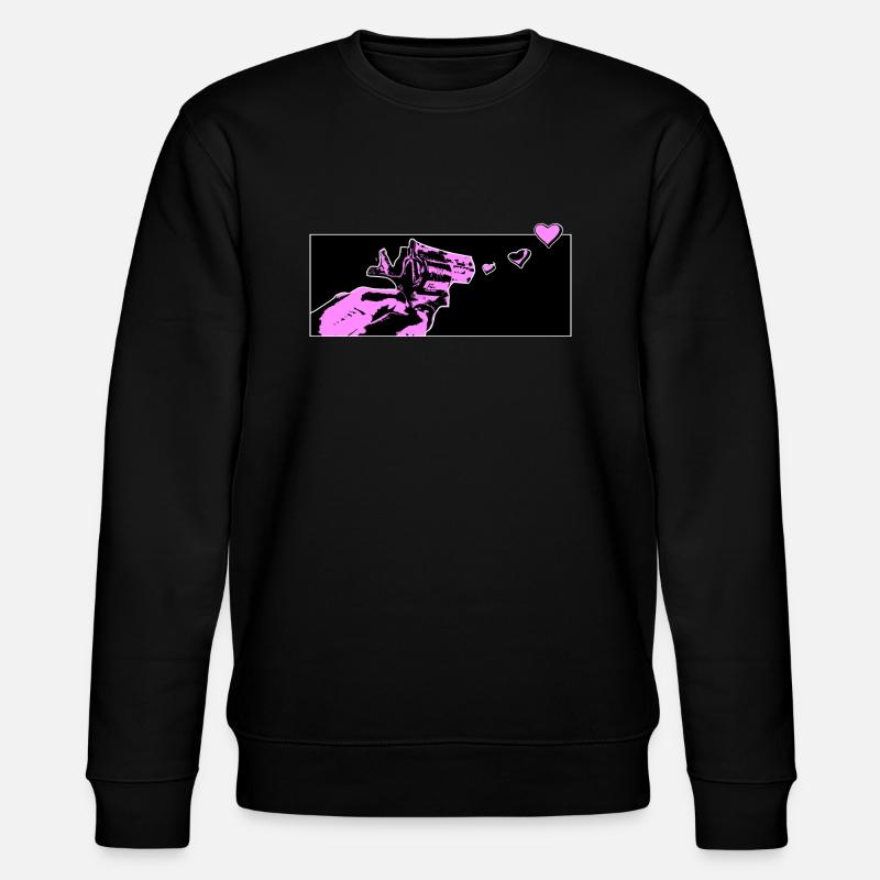 love gun - Stanley/Stella Unisex Bio-Sweatshirt CHANGER  - Schwarz