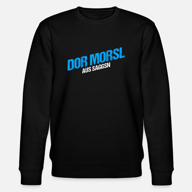 Der Marcel aus Sachsen - Stanley/Stella Unisex Bio-Sweatshirt CHANGER  - Schwarz