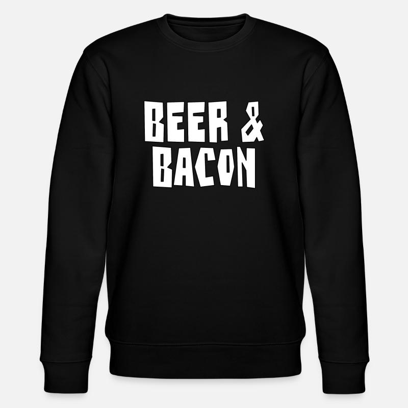 Bière & Bacon - Sweat bio CHANGER Stanley/Stella Unisexe - noir