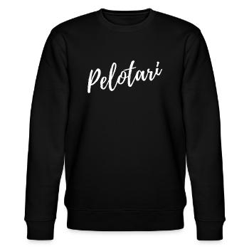 PELOTARI - JOUEUR DE PELOTE BASQUE - Sweat bio CHANGER Stanley/Stella Unisexe - noir - Devant - Nik (191cm) & Marisol (170cm)