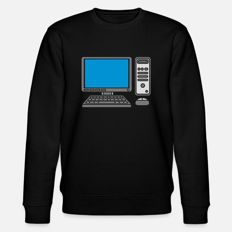 Tastatur Maus Bildschirm Computer - Stanley/Stella Unisex Bio-Sweatshirt CHANGER  - Schwarz