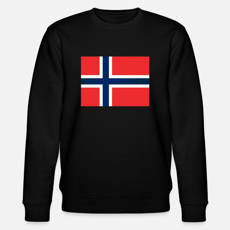 Flagge Norwegens - Stanley/Stella Unisex Bio-Sweatshirt CHANGER  - Schwarz