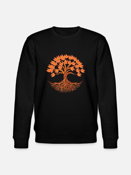 PEACE LOVE TREE - Stanley/Stella CHANGER Unisex Organic Sweatshirt - black