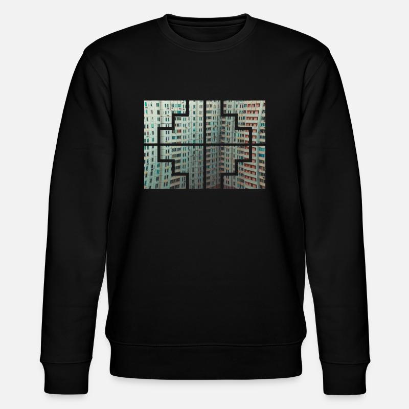 Collors géométriques - Sweat bio CHANGER Stanley/Stella Unisexe - noir
