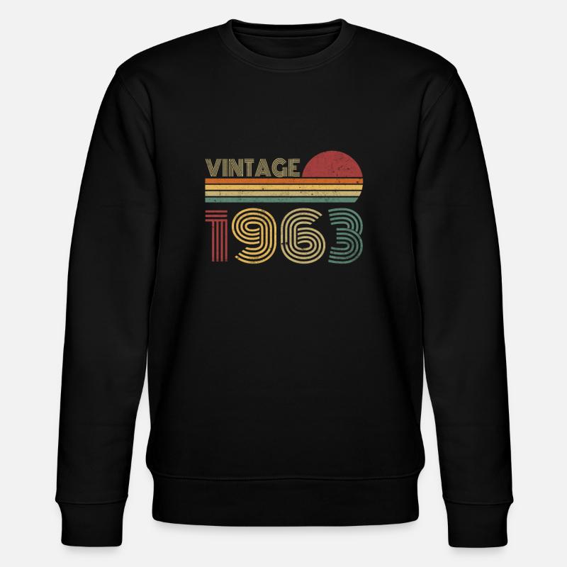 Millésime 1963 - Sweat bio CHANGER Stanley/Stella Unisexe - noir