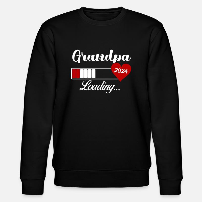 Grandpa Loading 2024 - Stanley/Stella CHANGER Unisex Organic Sweatshirt - black