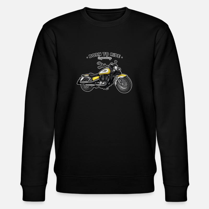 Chopper // Motorrad - Stanley/Stella Unisex Bio-Sweatshirt CHANGER  - Schwarz