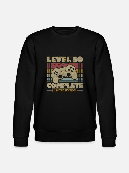 Level 50 complete - Stanley/Stella CHANGER Unisex Organic Sweatshirt - black