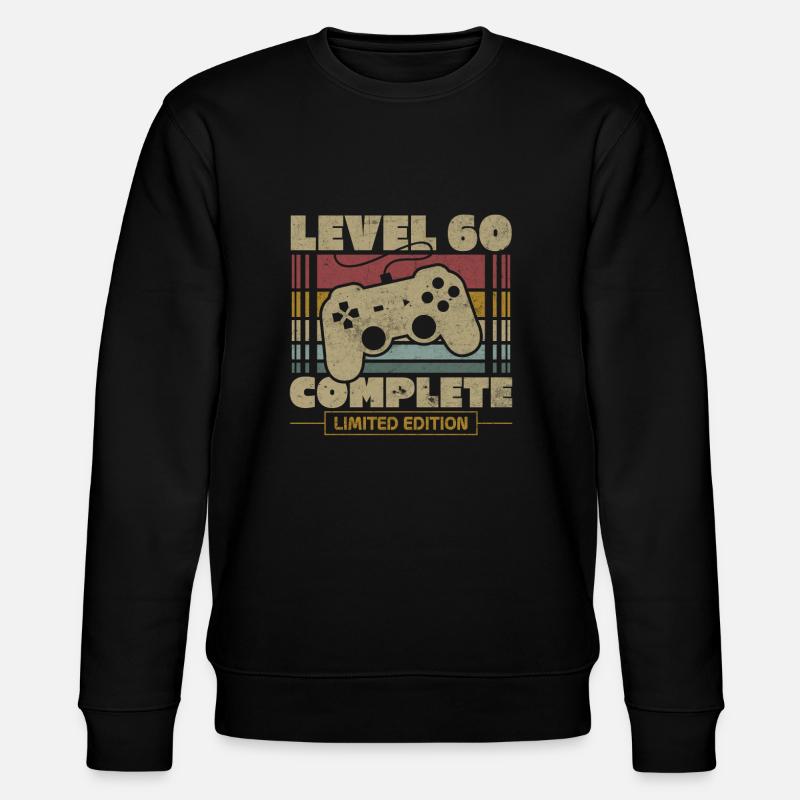 Level 60 complete - Stanley/Stella CHANGER Unisex Organic Sweatshirt - black