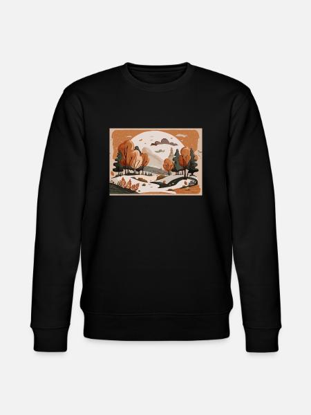 Flowing River (Fall Collection #3) - Stanley/Stella CHANGER Unisex Organic Sweatshirt - black