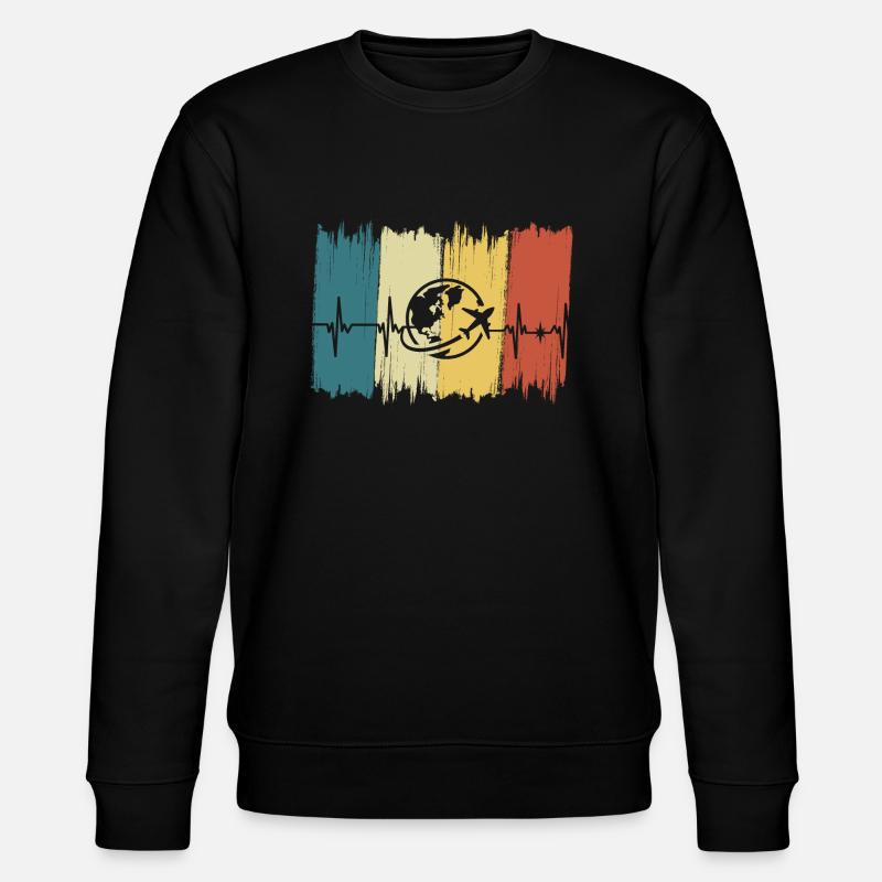 battement de cœur voyage - Sweat bio CHANGER Stanley/Stella Unisexe - noir