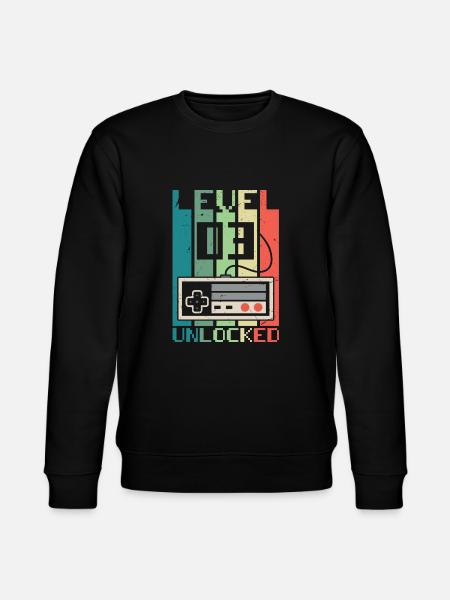 Level 3 freigeschaltet - Stanley/Stella Unisex Bio-Sweatshirt CHANGER - Schwarz